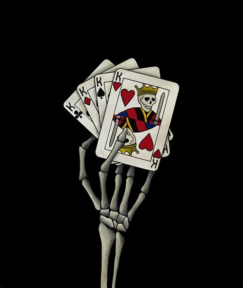 skeleton hand holding cards|skeleton hand holding a wrench.